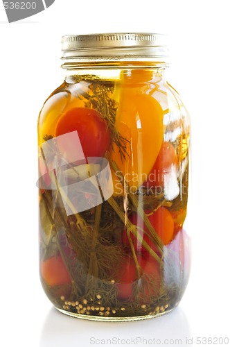 Image of Jar of pickled vegetables