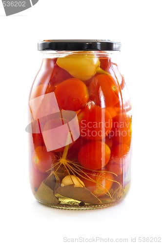 Image of Jar of pickled vegetables