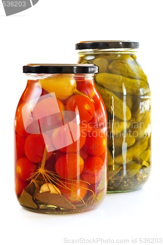 Image of Jars of pickles