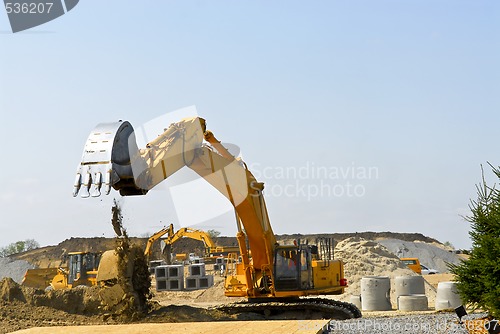 Image of Construction site machines