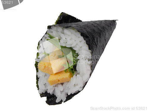 Image of Egg hand roll-temaki egg