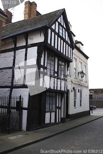 Image of old beamed built building