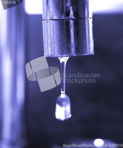 Image of water flowing from the tap