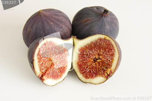 Image of three fresh figs