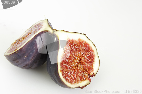 Image of one fresh fig cut