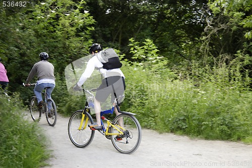 Image of cyclist on a bike track