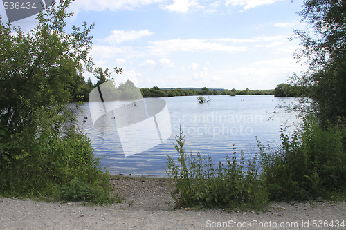 Image of looking across the lake