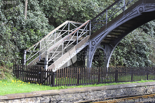 Image of bridge steps connecting platforms