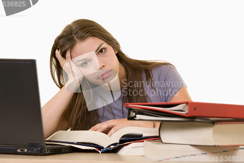 Image of Frustrated college student