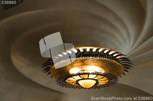 Image of chandelier. casa batllo - detail