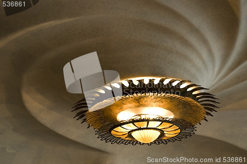 Image of chandelier. casa batllo - detail