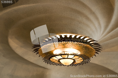 Image of chandelier. casa batllo - detail