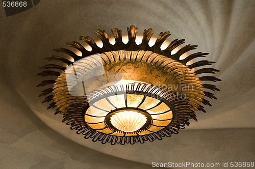 Image of chandelier. casa batllo - detail