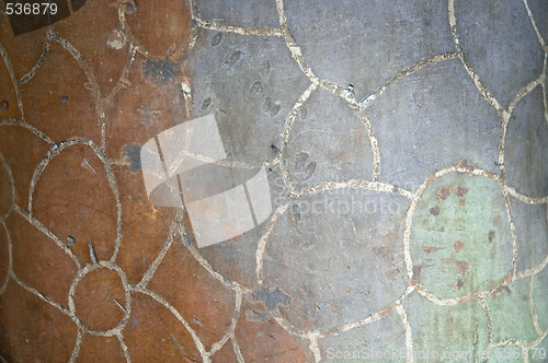 Image of Detail of the ceramics from the Casa Batllo in Barcelona, Spain