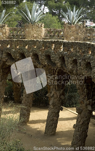 Image of park guell. barcelona. antonio gaudi