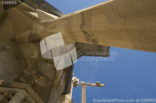 Image of Details of Sagrada Familia in Barcelona