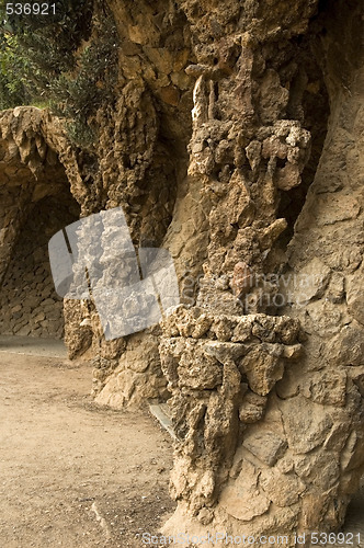 Image of park guell. barcelona. antonio gaudi