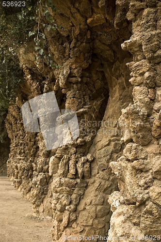 Image of park guell. barcelona. antonio gaudi