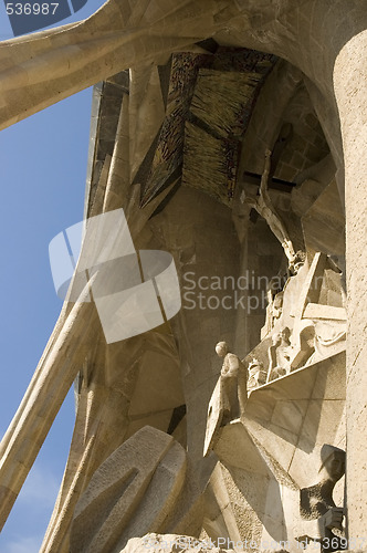 Image of Details of Sagrada Familia in Barcelona