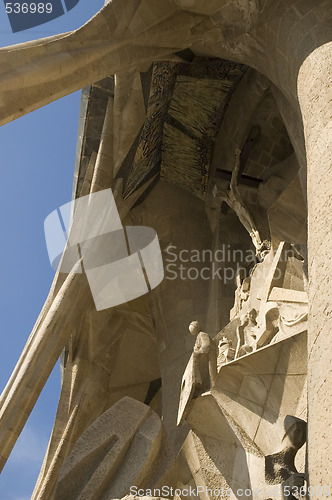 Image of Details of Sagrada Familia in Barcelona