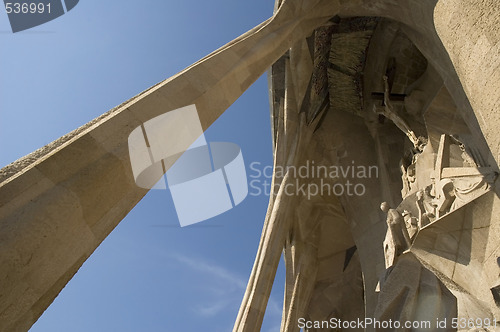 Image of Details of Sagrada Familia in Barcelona