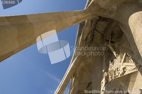 Image of Details of Sagrada Familia in Barcelona