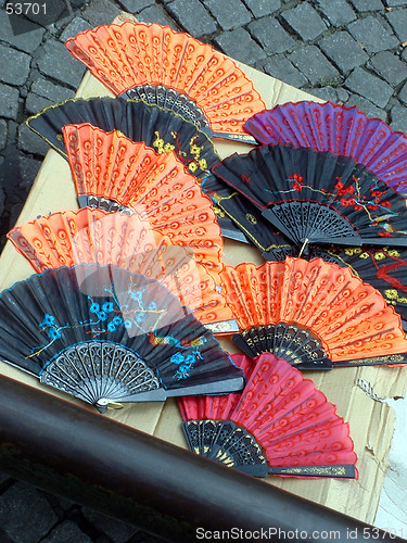 Image of Colourful Fans