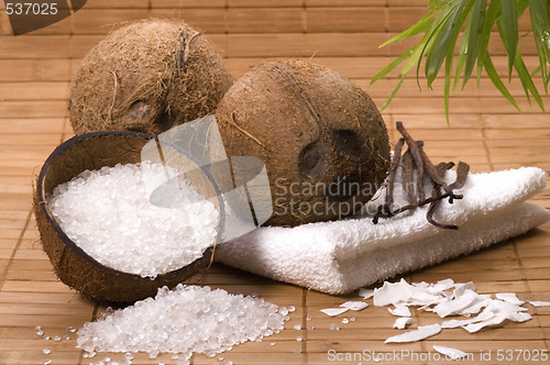 Image of coconut and vanilla bath