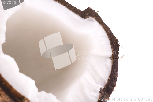 Image of open coconut