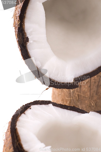 Image of open coconut