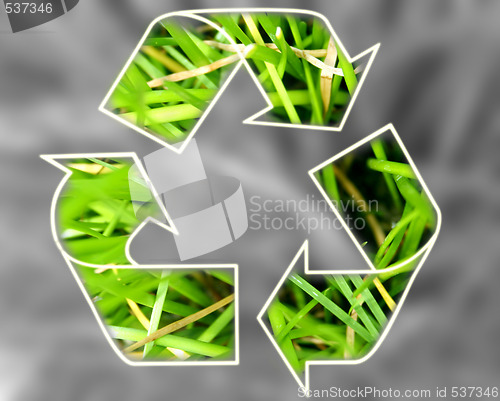 Image of Recycle symbol .