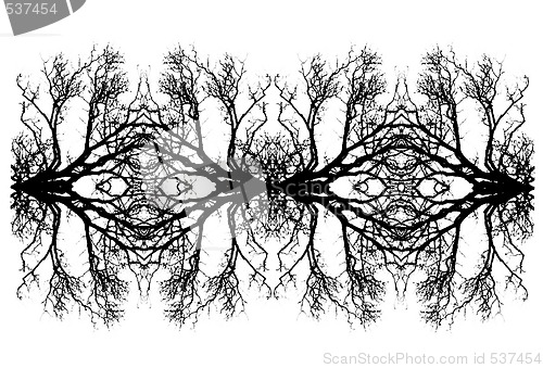 Image of Abstract tree branch repeat