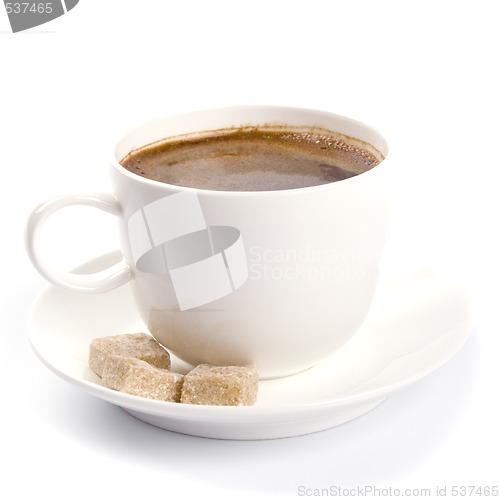 Image of coffee cup and sugar