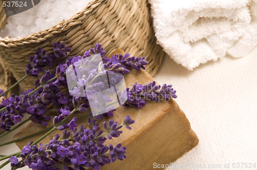 Image of lavender bath items