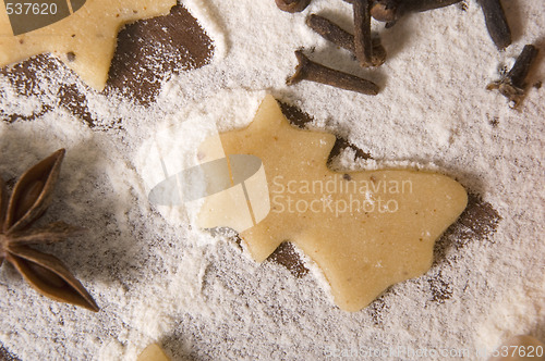 Image of christmas gingerbreads ingredients