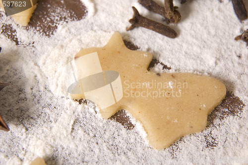 Image of christmas gingerbreads ingredients