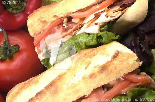 Image of gourmet chicken sandwich