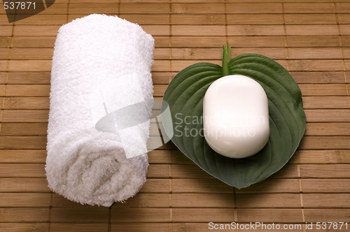 Image of milk bath. white spa