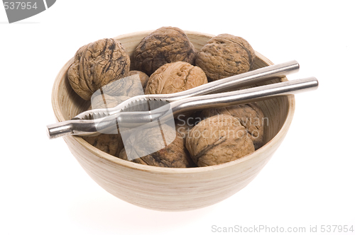 Image of walnuts and nutcracker