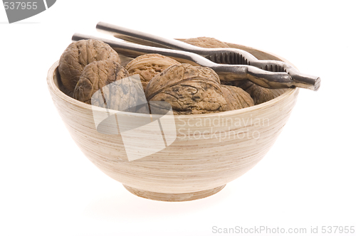 Image of walnuts and nutcracker