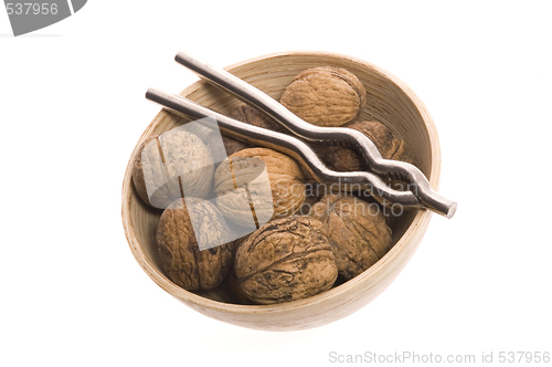 Image of walnuts and nutcracker