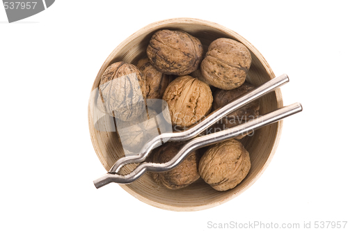 Image of walnuts and nutcracker