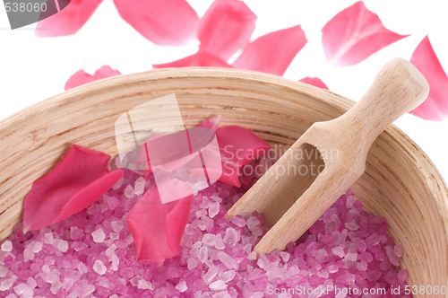 Image of rose bath items