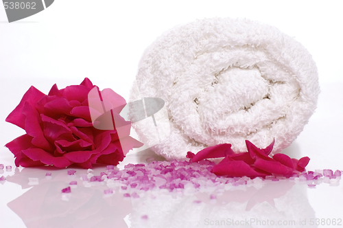 Image of rose bath items