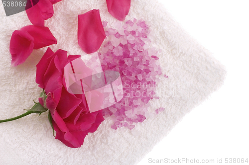 Image of rose bath items