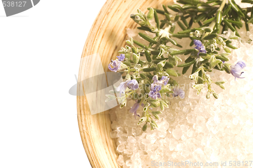 Image of rosemary salt. aroma bath