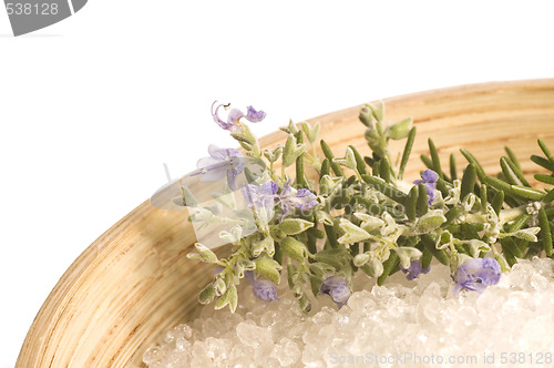 Image of rosemary salt. aroma bath