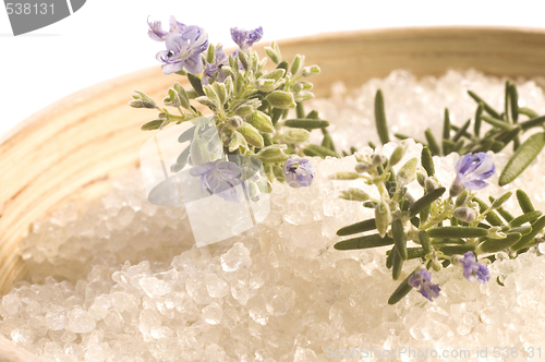 Image of rosemary salt. aroma bath