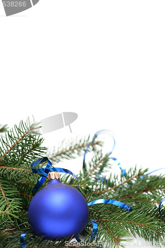 Image of Blue christmas bulbs