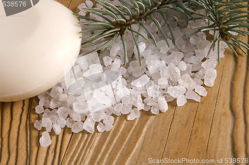 Image of pine bath items. alternative medicine